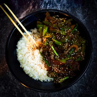 Mongolian Beef Bowl LS